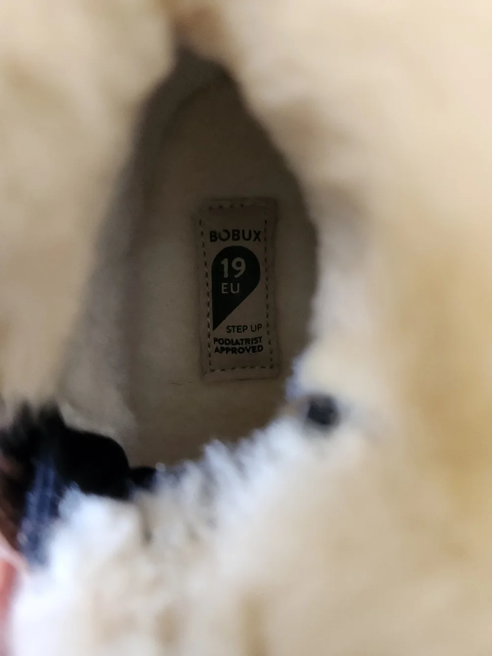 Bobux Tan & Cream Faux-Fur Ankle Boots for Kids